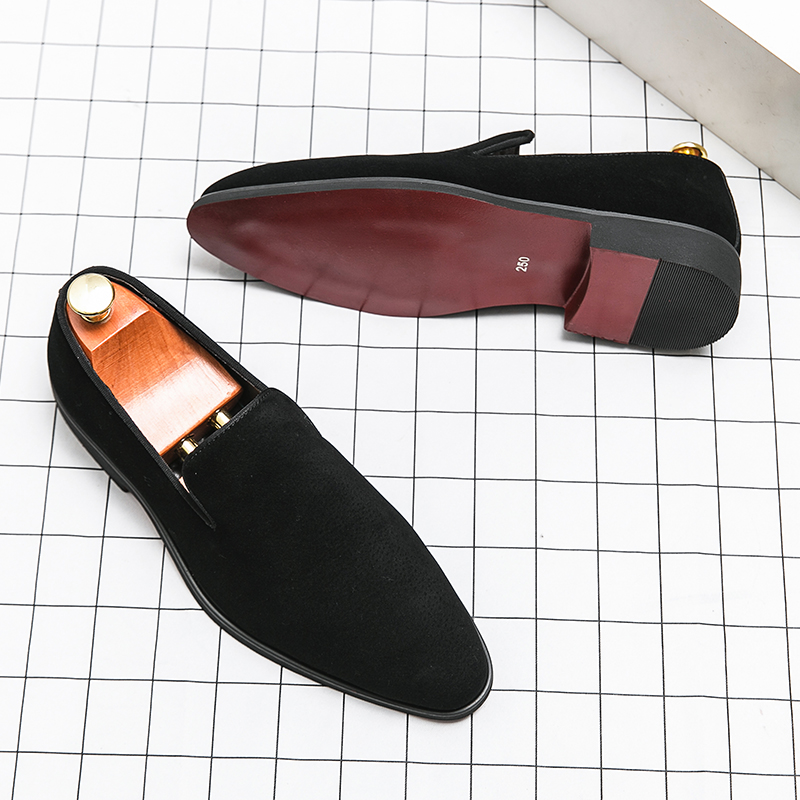 Men'S Shoes Yellow And Black - 38-46 Red soled Men Business Dress