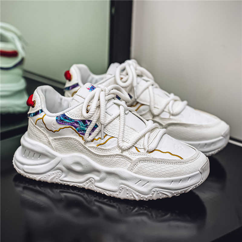 Men'S Shoes Popular - Round Foot Key Height Basket Running