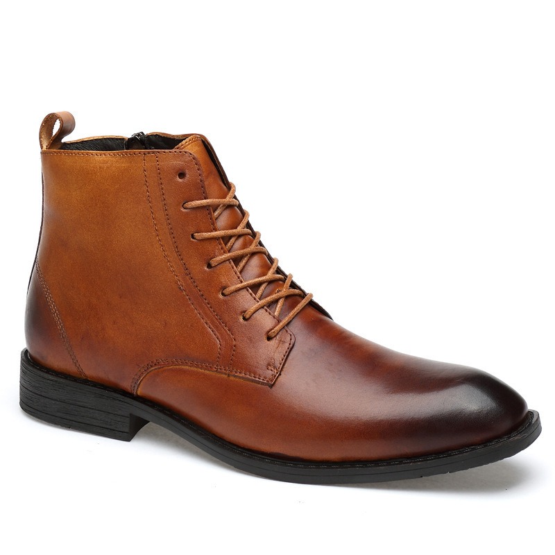 Men'S Shoes Dress Casual - Men Boots British Style Business Dress