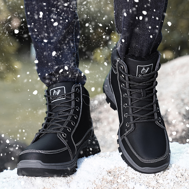 Men Boots Winter Outdoor Walki - огляд і ціна Men'S Shoes Yellow And Black