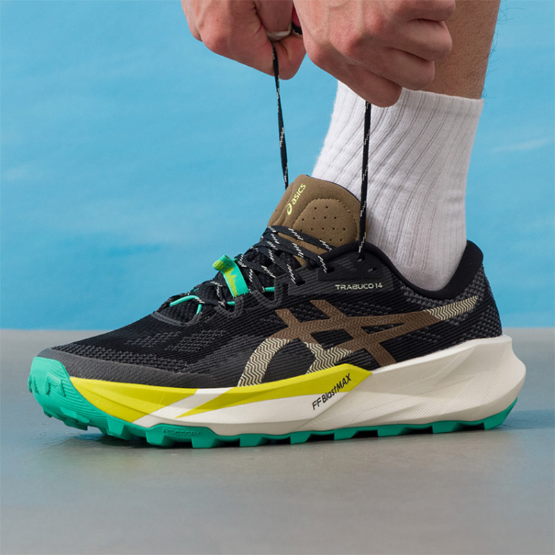 Asics  Men TRABUCO 14 Black Br - огляд і ціна Men'S Shoes Yellow And Black