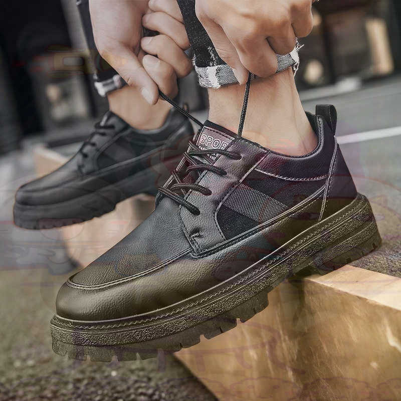 Dark Natural Leather Fashion T - огляд і ціна Men'S Shoes Yellow And Black