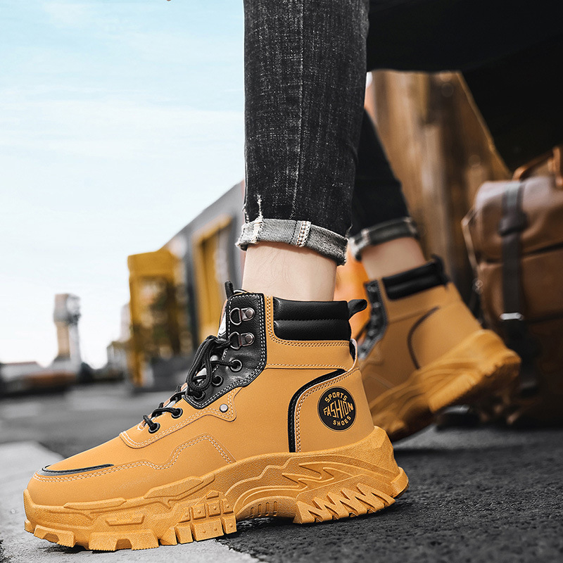 2025 New Men's Yellow Black Hi - огляд і ціна Men'S Shoes Yellow And Black