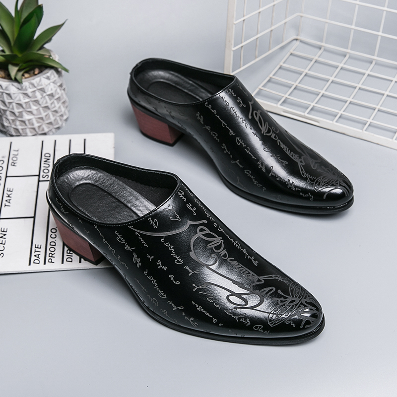 Men Brown Leather Mules Slippe - огляд і ціна Men'S Shoes Dress Casual