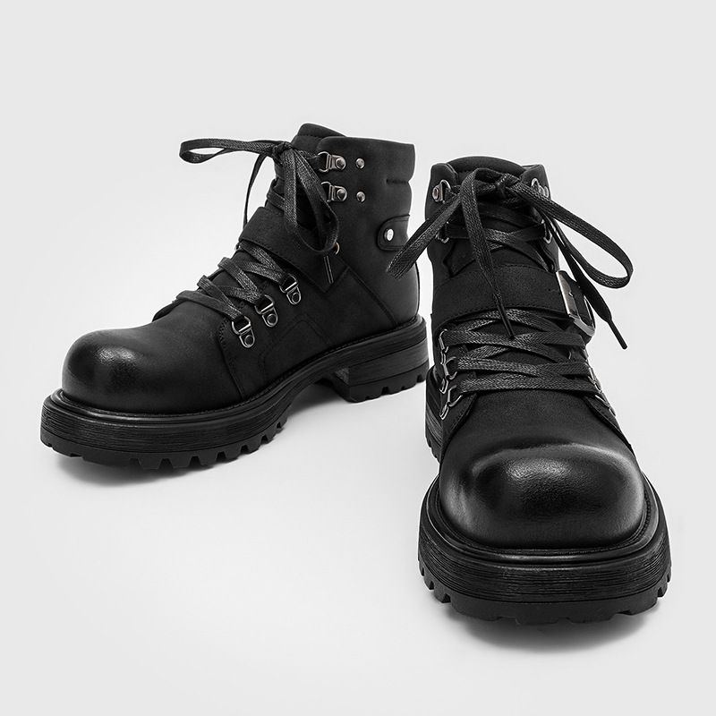 Brand Men Leather Boots Motorc - огляд і ціна Men Shoes Brands
