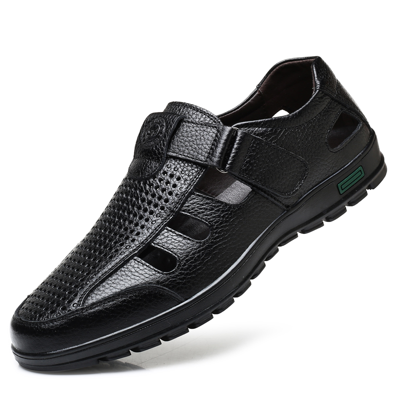 Men's Genuine Leather Sandals  - огляд і ціна Men Shoes Eu To Us