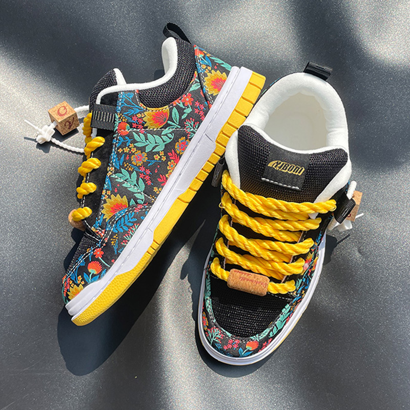 New Black and Yellow Printed L - огляд і ціна Men'S Shoes Yellow And Black